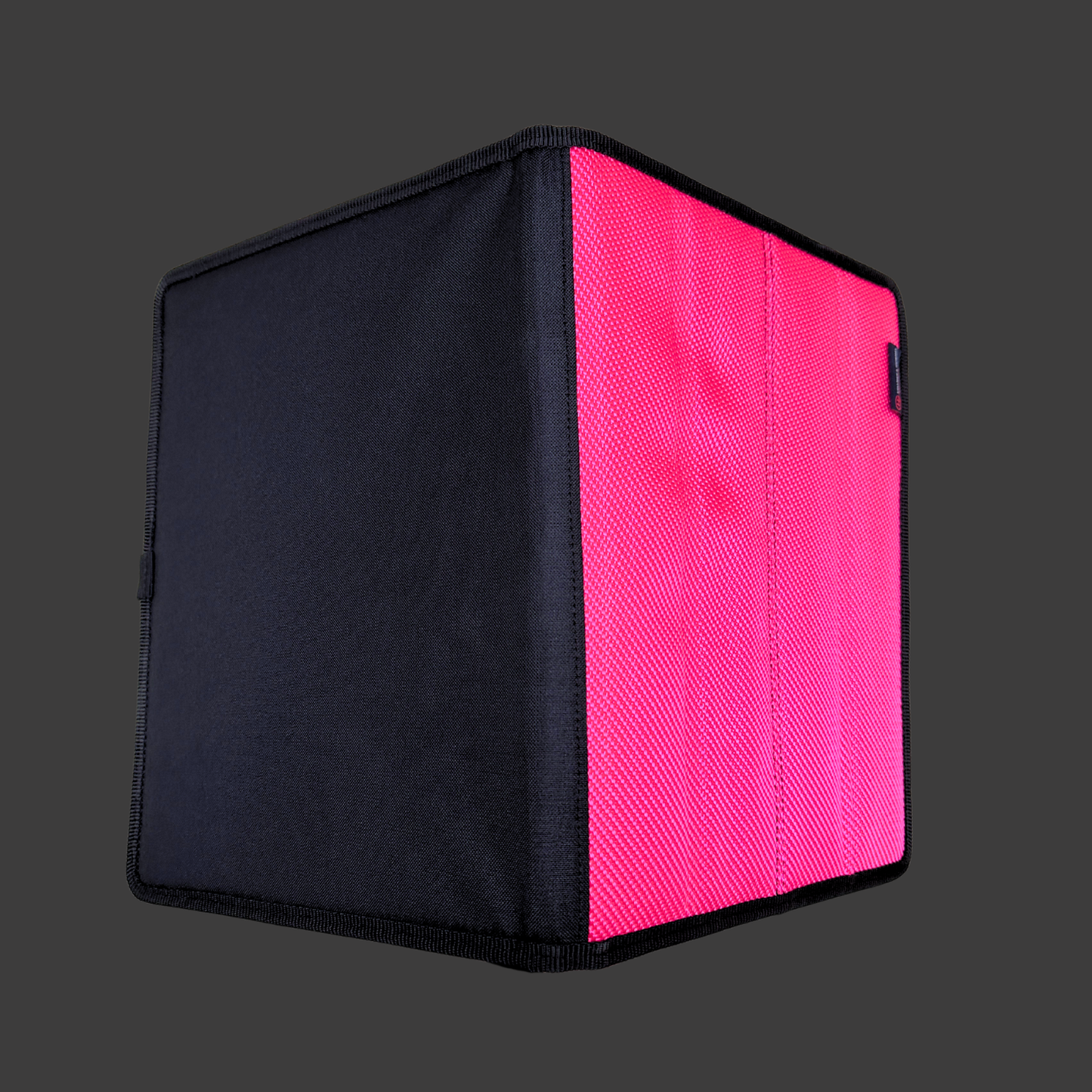 LORE Schreibmappe pink schwarz Vorder- und Rückseite