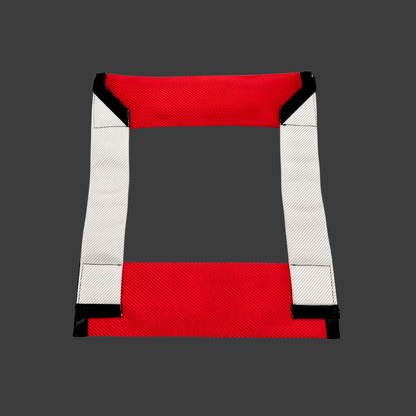 OSKAR Kopfstütze rot weiß Unterseite