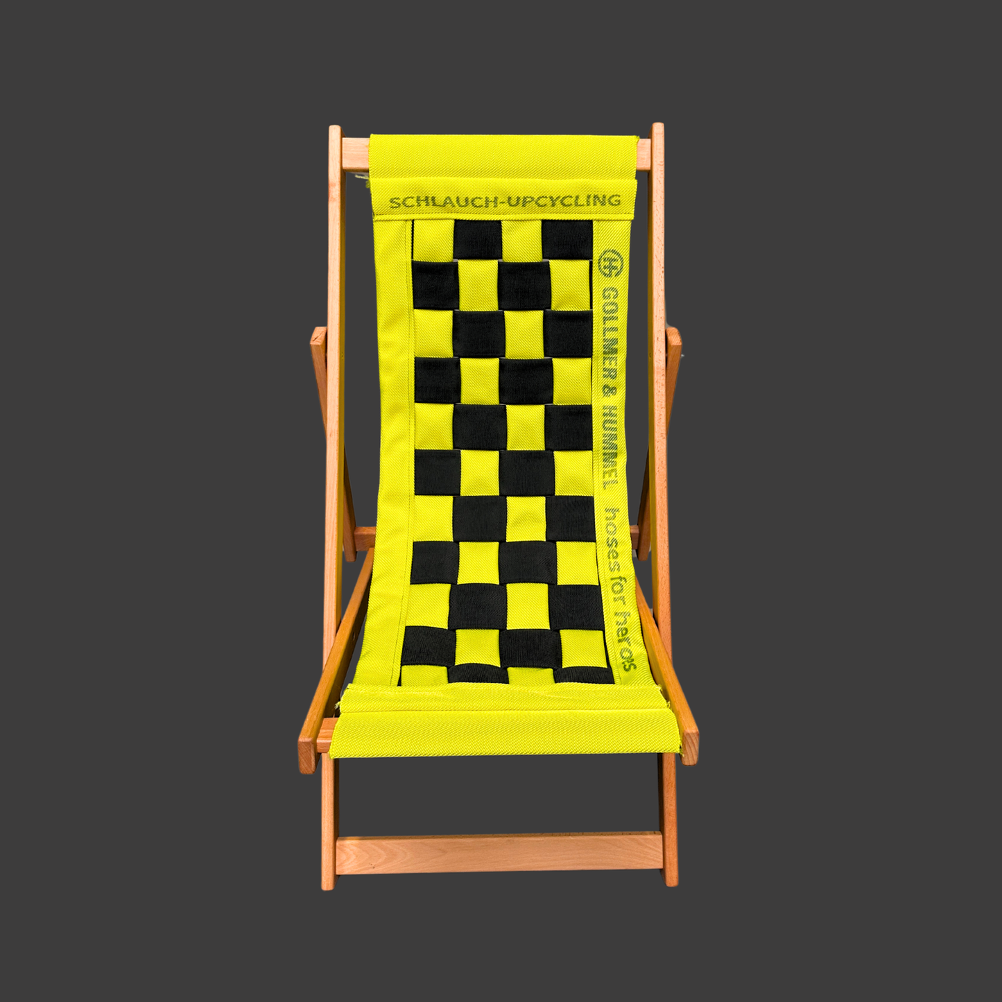 OSKAR Liegestuhl gelb schwarz