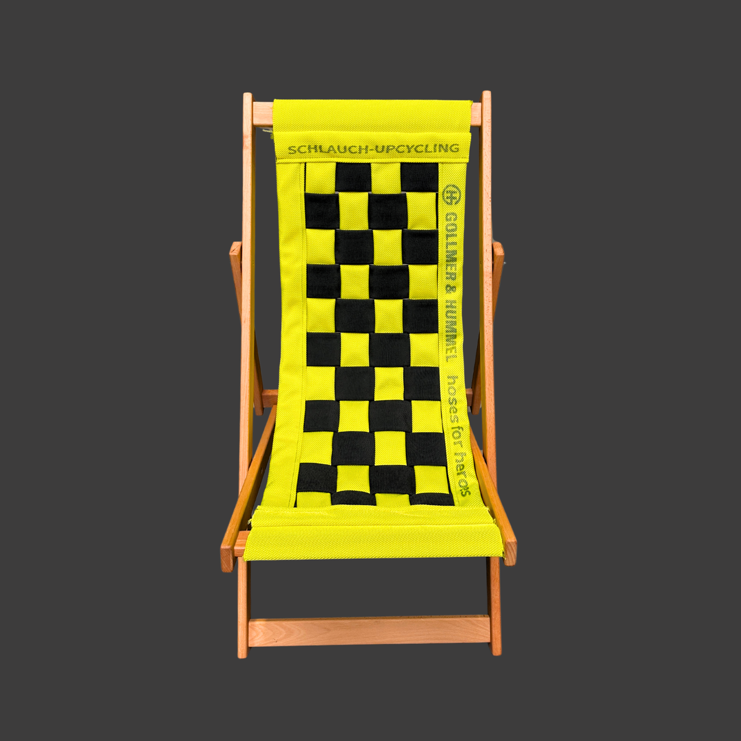 OSKAR Liegestuhl gelb schwarz
